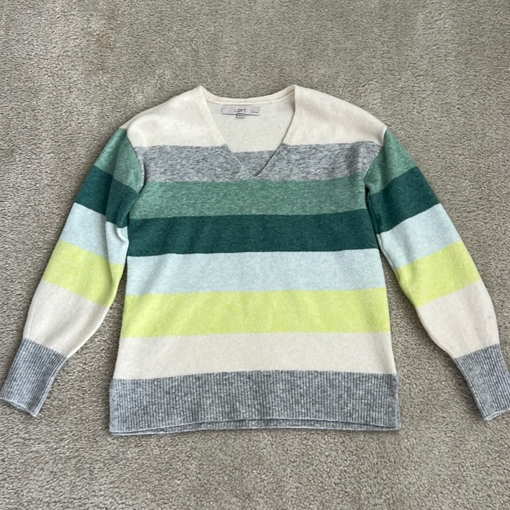 Loft  Striped Sweater
